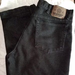 Men's / Womens unisex Wrangler Stonewashed Jeans Black 36